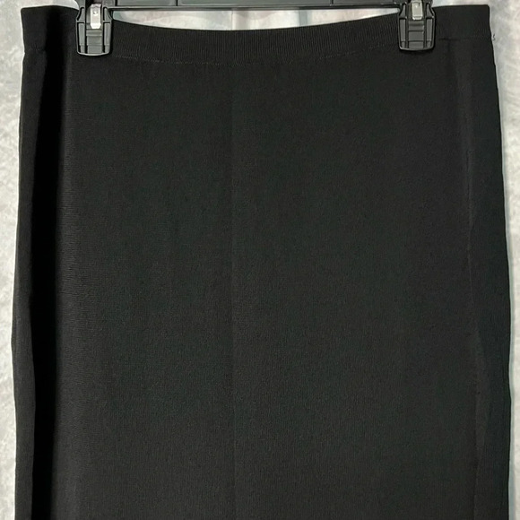 Grace Dane Lewis Petites Black, White and Salmon Elastic Waist Vintage Skirt -PL - Picture 6 of 8
